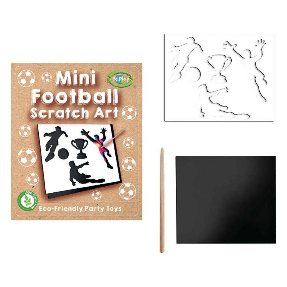 Mini Football Scratch Art Sheets