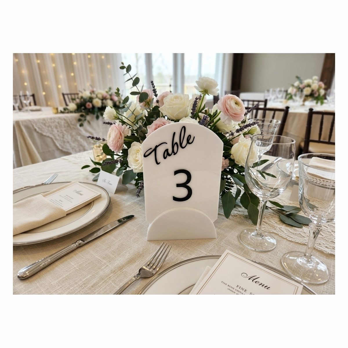 Table number toppers