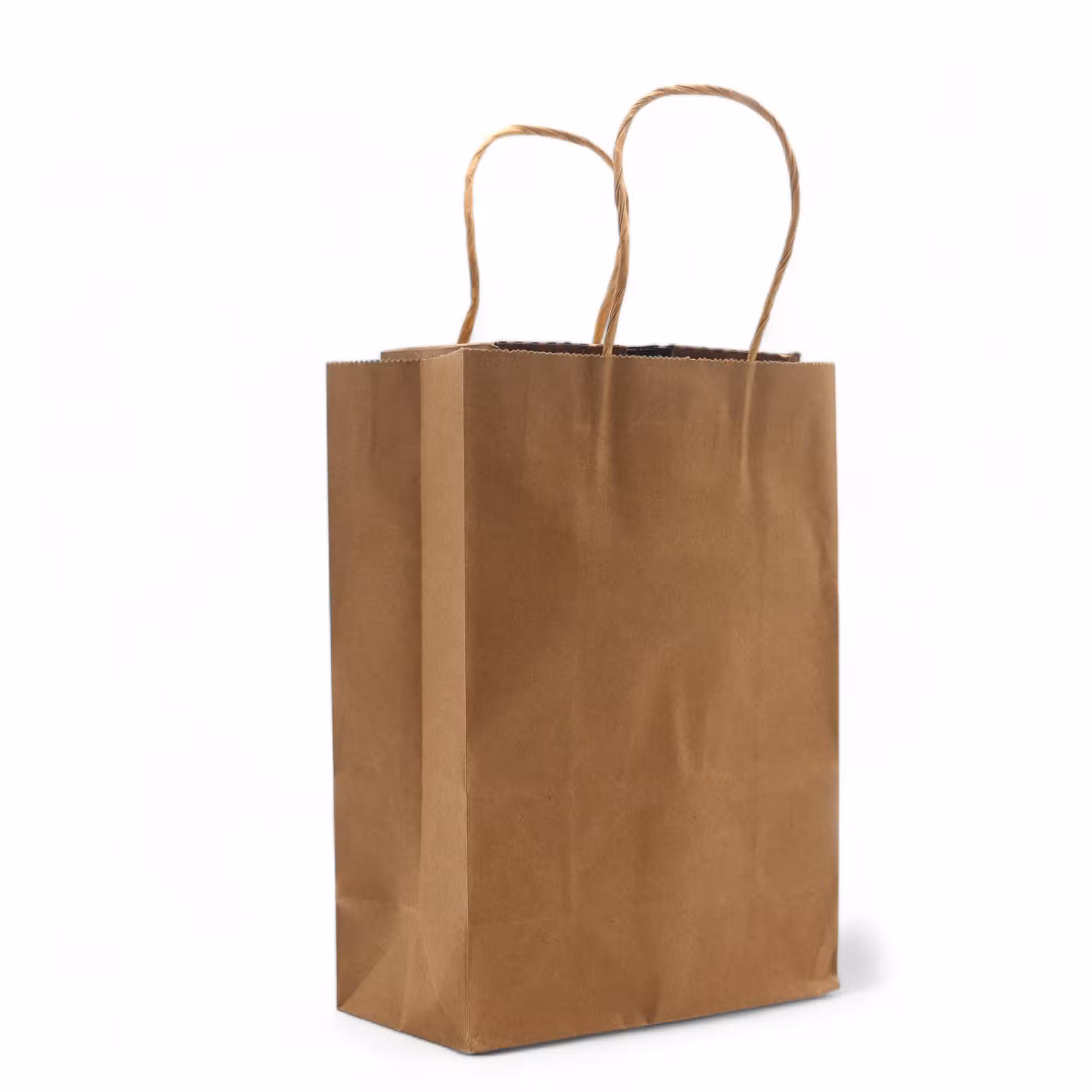 Brown recycled kraft paper bag