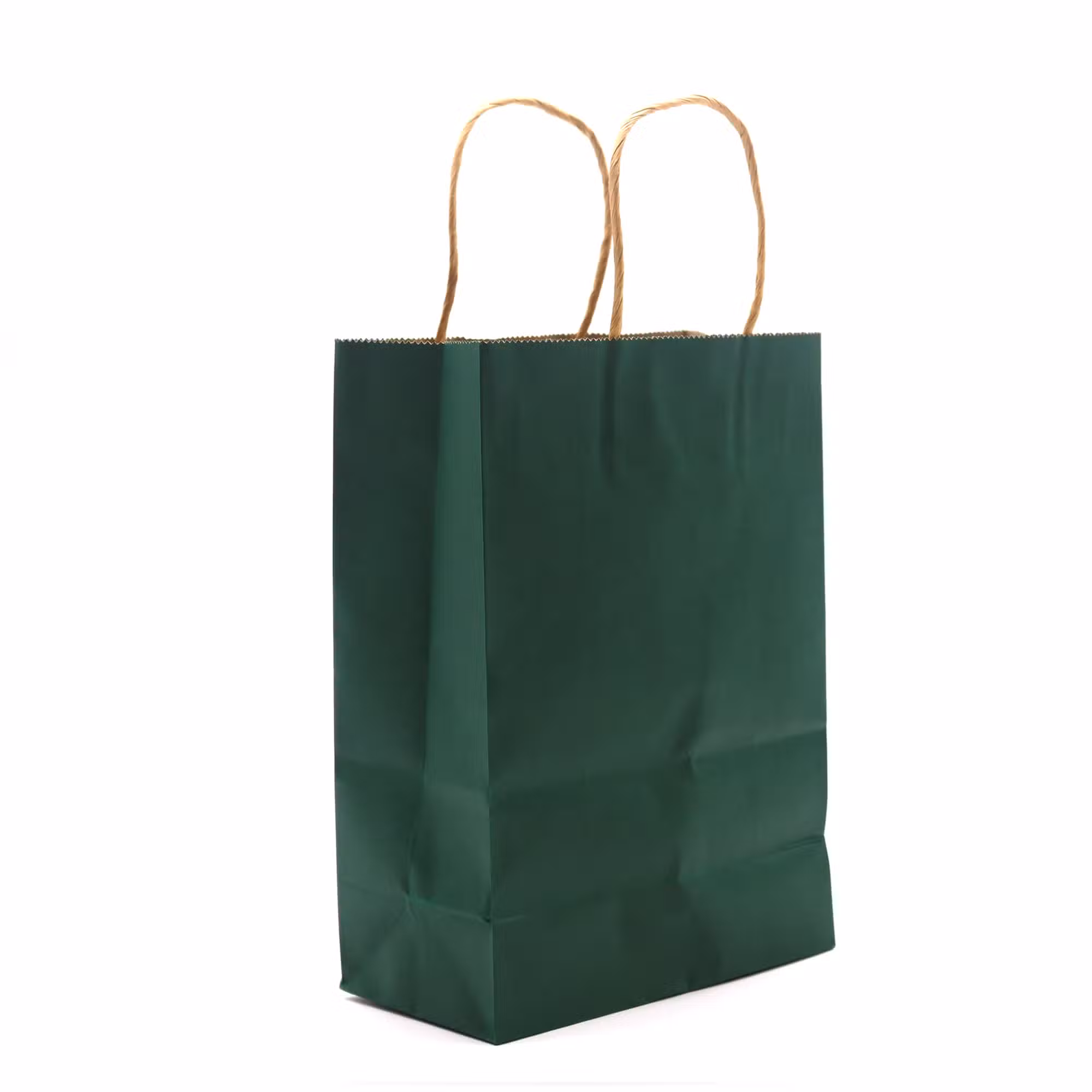 Green recycled kraft paper bag